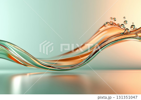 Gentle abstract waves forming harmonious layers create calming motion, evoking tranquility and serenity in this fluid composition Gentle abstract waves forming harmonious layers create calming motion, evoking tranquility and serenity in this fluid composition 131351047