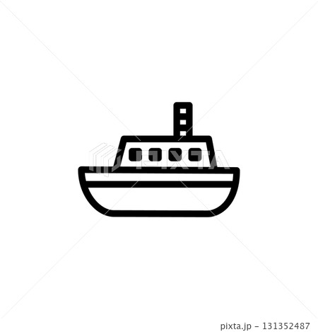 シンプルな船のアイコン 131352487