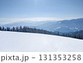 Snowy mountain landscape. Stock photo 131353258