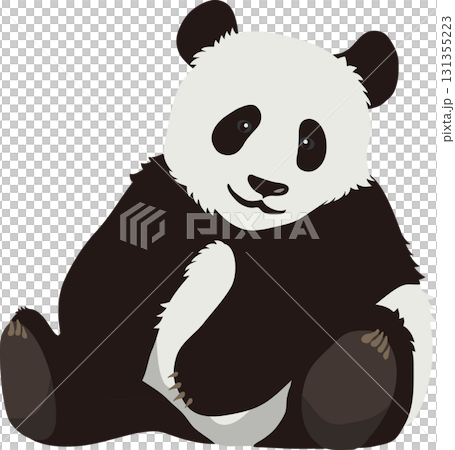 Sitting panda 131355223