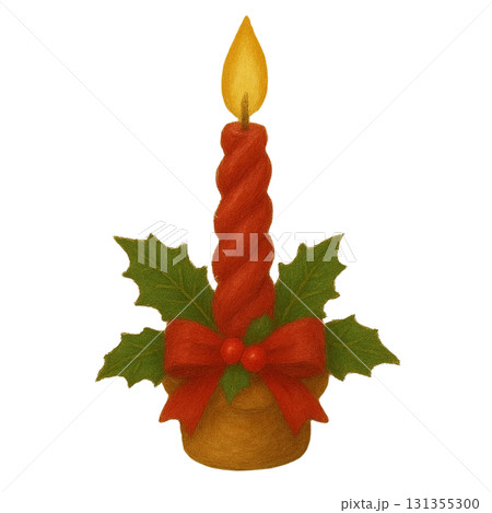 【クリスマス】キャンドルのイラスト 131355300