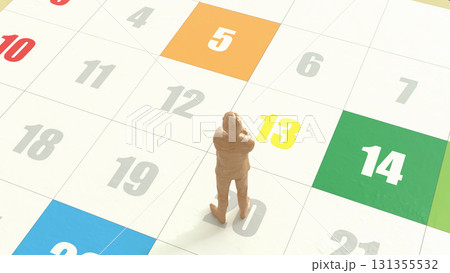 The Calendar for Business concept 3d Rendering. 131355532
