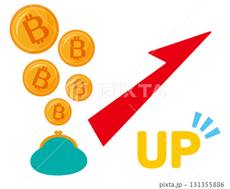 ビットコインのアイコン　仮想通貨 131355886