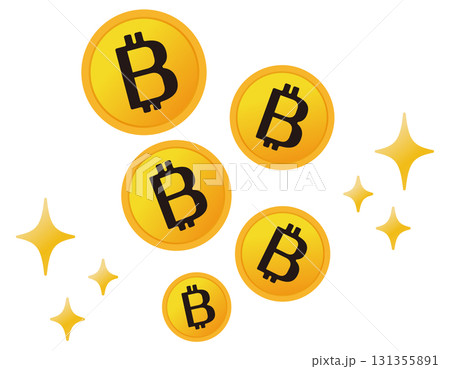 ビットコインのアイコン　仮想通貨 131355891