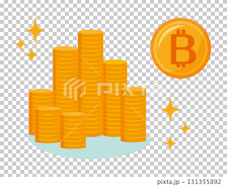 比特幣圖示虛擬貨幣 131355892
