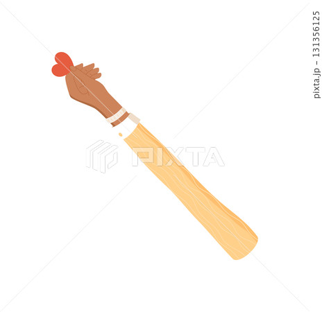 Open hand with heart symbol in flat style. Gesture of love and hope. Minimalist concept of human connection, support, and charity. Colorful abstract artwork for diverse community art. Open hand with heart symbol in flat style. Gesture of love and hope. Minimalist concept of human connection, support, and charity. Colorful abstract artwork for diverse community art. 131356125