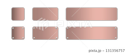 銅の金属プレート セット02 銅の金属プレート セット02 131356757