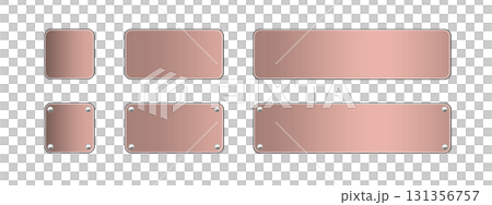銅の金属プレート セット02 銅の金属プレート セット02 131356757