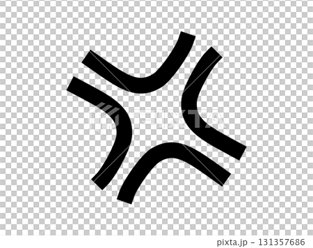 憤怒的標記(惱怒的圖示) 憤怒的標記(惱怒的圖示) 131357686