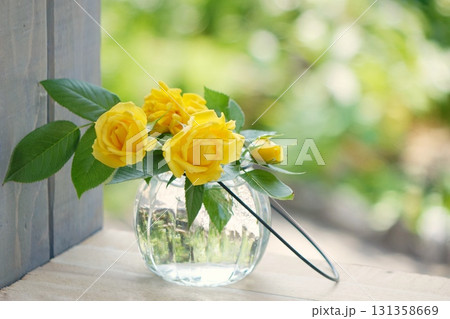 黄色の薔薇黄色 131358669