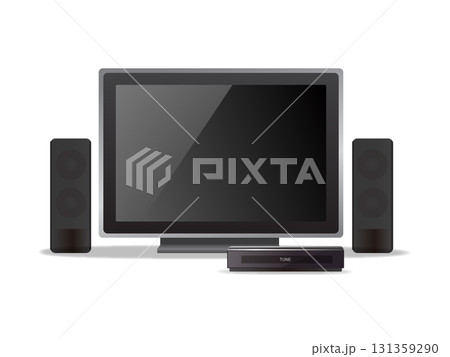テレビとスピーカーシステム 131359290