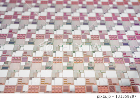 Silicon wafer for manufacturing semiconductor of integrated circuit. 131359297