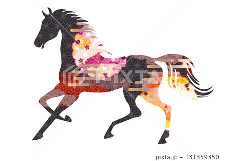 午　年賀状　干支　アイコン 131359350