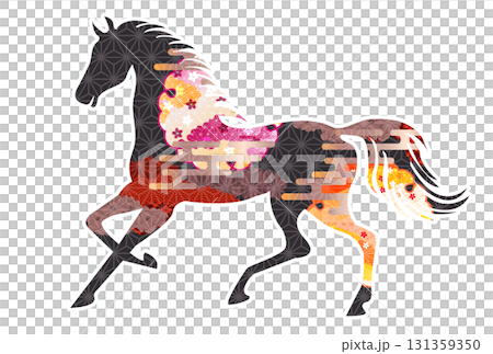 午　年賀状　干支　アイコン 131359350