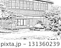 漫画風ペン画イラスト　和風（外観） 131360239