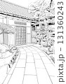 漫画風ペン画イラスト　和風（外観） 131360243