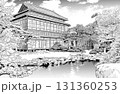漫画風ペン画イラスト　和風（外観） 131360253