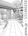 漫画風ペン画イラスト　和風（外観） 131360258