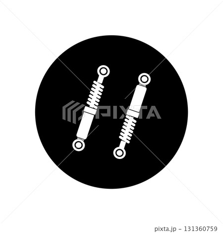 motorcycle shock absorber vector icon 131360759