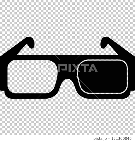 stylized icon of the sun glasses stylized icon of the sun glasses 131360846