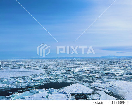 流氷押し寄せる流氷 流氷押し寄せる流氷 131360965