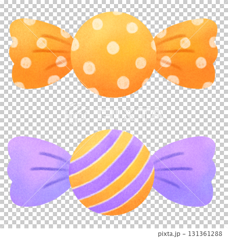 萬聖節色糖果[萬聖節/手繪風格] 131361288