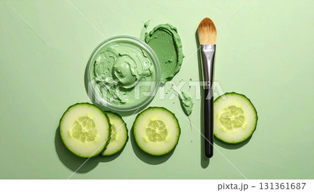 Green Tea Facial Cream Mask 131361687