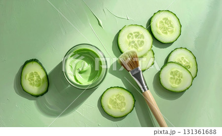 Green Tea Facial Cream Mask 131361688
