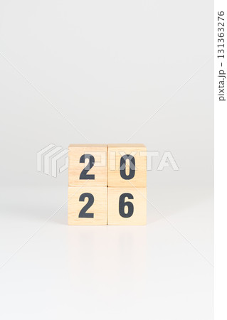 2026 year block on table. goal, Resolution, strategy, plan, start, budget, mission, action, motivation and New Year concepts 2026 year block on table. goal, Resolution, strategy, plan, start, budget, mission, action, motivation and New Year concepts 131363276