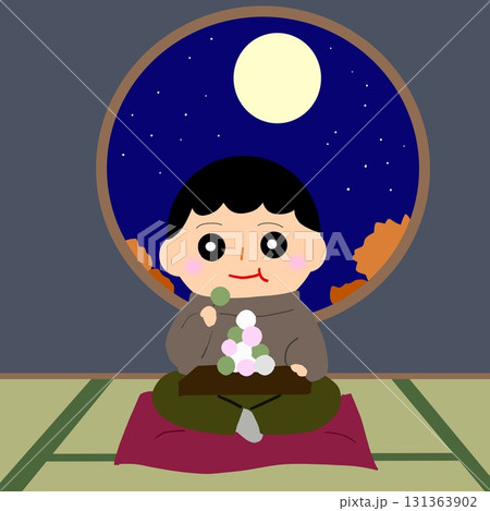 秋の夜長におやつ（月見だんご） 131363902