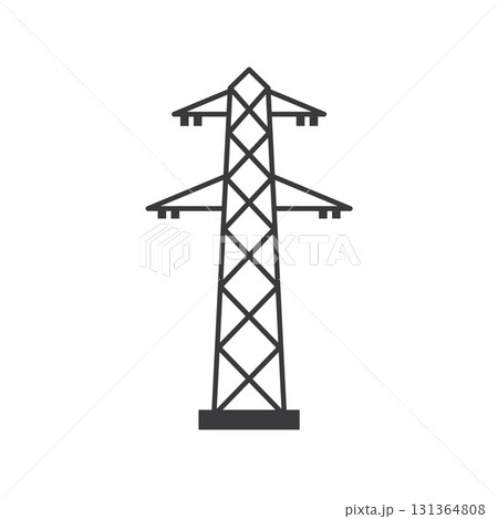 Electrical tower icon Electrical tower icon 131364808