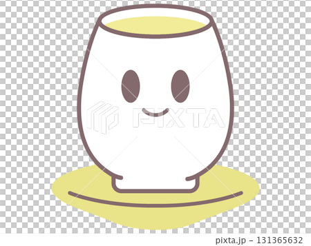 Cute yellow chawanmushi-kun deformed material Cute yellow chawanmushi-kun deformed material 131365632