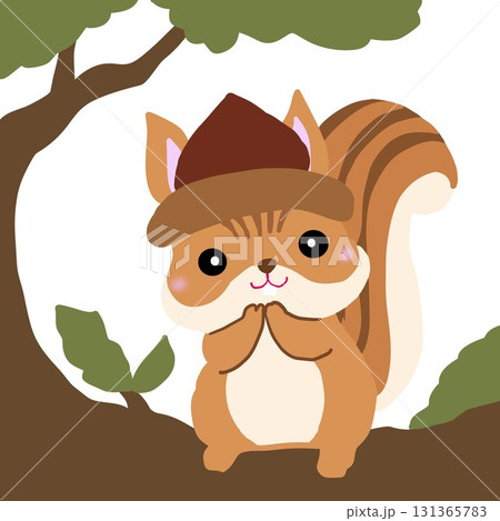 栗帽子のリス 栗帽子のリス 131365783