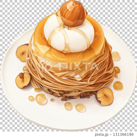 Transparent illustration of marron glacé sweets 131366190