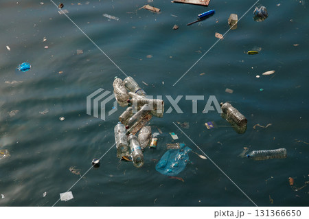 Plastic Pollution in Ocean, sea Plastic Pollution in Ocean, sea 131366650