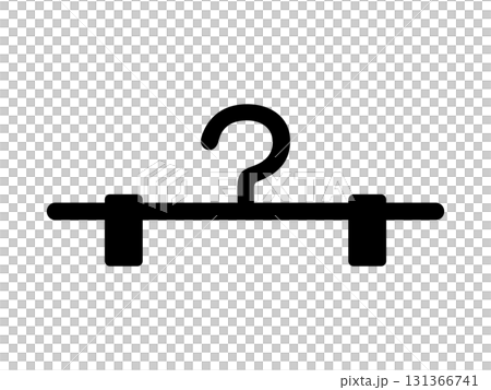 ハンガーのアイコン　モノトーン 131366741