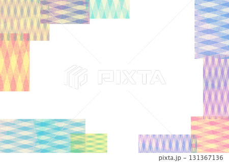 カラフルなストライプ模様の背景素材 131367136