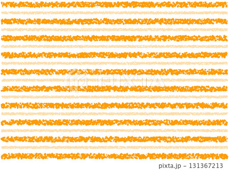 手描きのクレヨン素材　背景　横ボーダー 131367213
