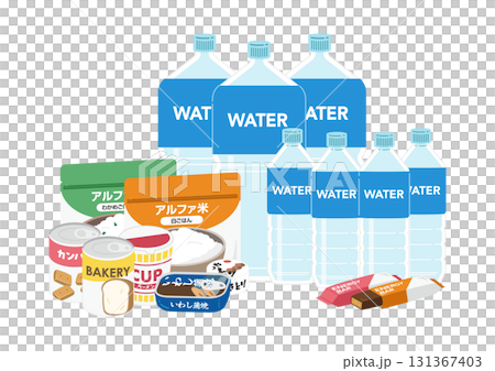 防災食のイラスト 防災食のイラスト 131367403