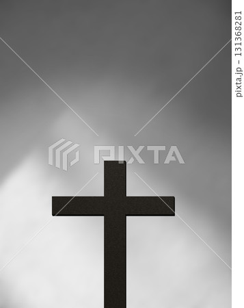 Cross Christian God Religion on Sunset Background, Jesus Church Worship Pray Catholic Grace Christ, Symbols Christ Love Holy Spiritual Hope Peach Victory Spirit Mditation Catholicism Crucifix Trush. 131368281