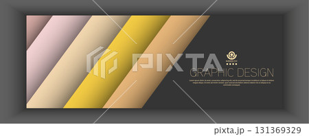 Layout of a banner, cover, or poster with a gradient design. Template for creative ideas Layout of a banner, cover, or poster with a gradient design. Template for creative ideas 131369329