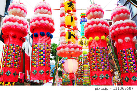 ふじのいち商店街の七夕祭りの風景 ふじのいち商店街の七夕祭りの風景 131369597