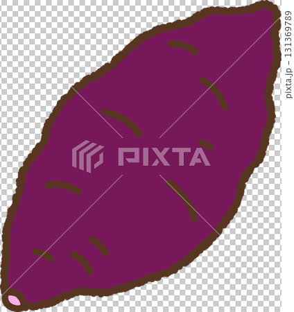 手繪單圖示插圖蔬菜地瓜 131369789