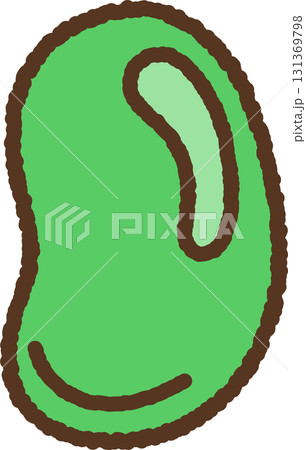 手書き風の単品アイコンイラスト 野菜 そら豆 手書き風の単品アイコンイラスト 野菜 そら豆 131369798