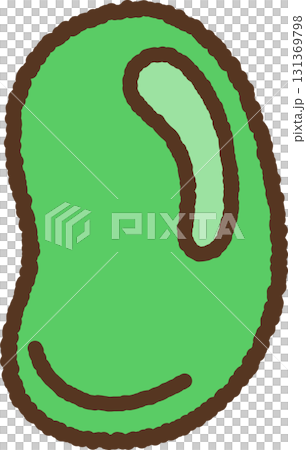 手繪單一圖示插圖蔬菜蠶豆 手繪單一圖示插圖蔬菜蠶豆 131369798
