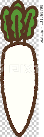 手繪單圖示插圖蔬菜蘿蔔 131369799