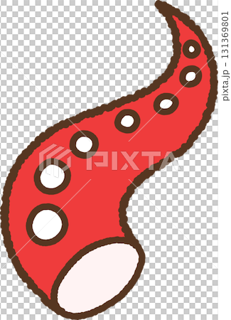 手繪單圖示插圖食物章魚 131369801