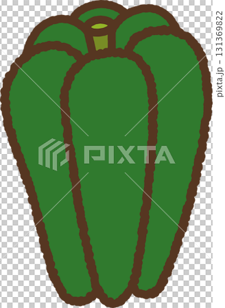 手繪單一圖示插圖蔬菜甜椒 131369822