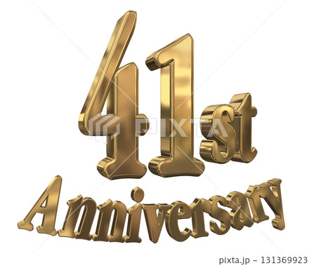 3DCG文字「41st Anniversary/41周年マークキラキラ」 3DCG文字「41st Anniversary/41周年マークキラキラ」 131369923