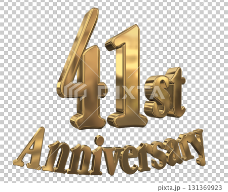 3DCG文字「41st Anniversary/41周年マークキラキラ」 3DCG文字「41st Anniversary/41周年マークキラキラ」 131369923